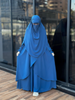 Front view detailing the elegant Fereha premium set with its unique modest design